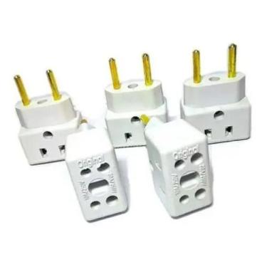 Imagem de Adaptador De Tomada 10a / 20a  3 Pinos 2 Pinos  ORIGINAL - BRASIL CABO
