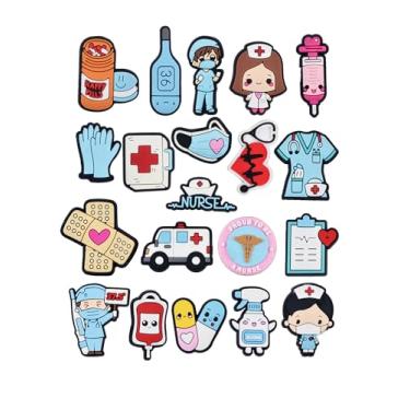 Imagem de RUPUDDT Conjunto de pingentes de sapatos, caminhão, carro, comida, sapatos, acessórios de decoração para meninas, unissex, adultos, homens, mulheres, adolescentes, crianças, meninos, faça você mesmo