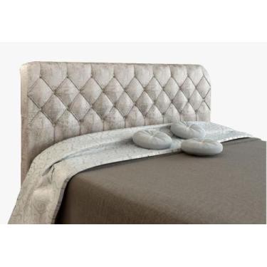 Imagem de Cabeceira Paris Para Cama Box Quenn Areia Velvet Chenille - JS