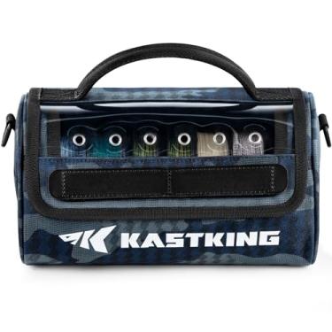 Imagem de KastKing Bolsa Para Gerenciamento De Linha Baitspace, Armazenamento Pesca Com Nylon Resistente À Água, Janela Transparente, Divisor Removível Até 10 Carretéis, Suporte Líder Anti-Emaranhamento