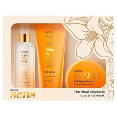 Imagem de Labotrat - Kit Desodorante Corpo Labotrat Sens C/3 Body/Hid/Esf Flor De Ameixa/Baunilha