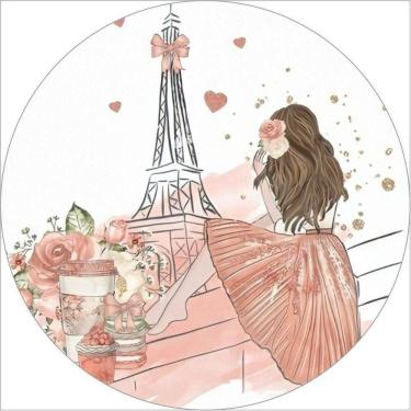 Imagem de Painel Redondo 3D Sublimado Paris Frd-4403