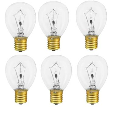 Imagem de SCOMX Lâmpada De Lava, 25W S11, 120 V, Base E17, Lâmpada De Lava, Lâmpadas De Reposição Para Lâmpadas De Lava De 14,5 Polegadas E Lâmpadas Brilhantes, Brilho Branco Suave E Quente, Longa Duração, Re