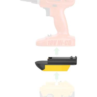 Imagem de NovaQuantic Adaptador Somente Para Ferramentas Black & Decker Firestorm 18V Ni-Cd (Não De Íons Lítio Ou 20V) - Compatível Com Baterias Dewalt 20V Max Alimentação, Sem Função Carregamento, Apenas 1