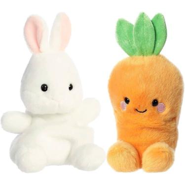 Imagem de Brinquedo de pelúcia Aurora Palm Pals Cheerful Carrot/Cottontail Bunny