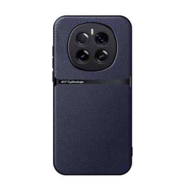 Imagem de Kepuch Capa para Honor Magic 7 - Litchi Grano Case Placa de Metal Embutida - Azul