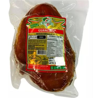 Imagem de Bochecha Temperada De Suíno (guanciale) Dicallani 500g.