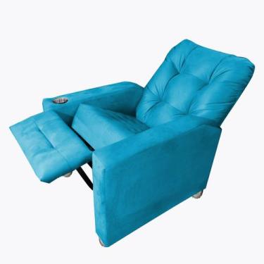 Imagem de Poltrona Do Papai Reclinável Quarto Sala Londres - B Home Decor, Turqu