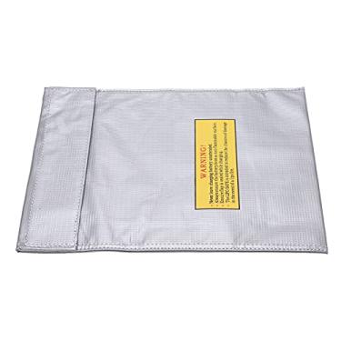 Imagem de Bolsa à Prova de Explosão da Bateria LIPO - Solução de Armazenamento Bateria à Prova Fogo Lítio para Carregamento Seguro e (Prata)