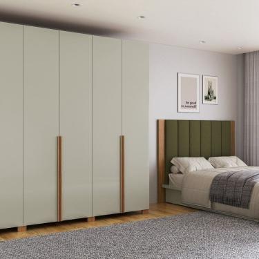 Imagem de Guarda Roupa com 6 Portas e 4 Gavetas 270cm Freijó Madeiraddo
