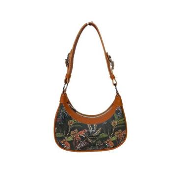 Imagem de Bolsa Tote Lirasol Ombro material ecológico Preto Monkey, Caramelo