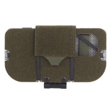 Imagem de Acessório para suporte de placa Airsoft, suporte de telefone Molle, placa de navegação leve ao ar livre para 15Pro, suporte de telefone dobrável grande angular para peitoral suporte de colete tático
