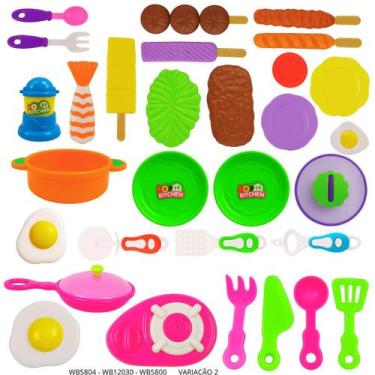 Imagem de Brinquedo Comidinha Churrasco Cozinha Ovo Fogao Infantil - STORE SHARK