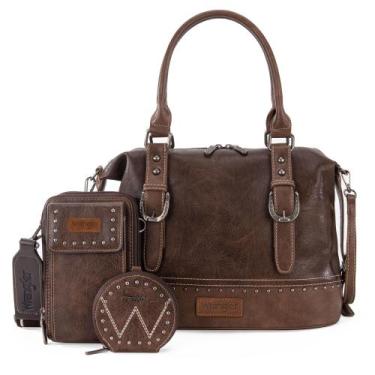 Imagem de Conjunto de bolsas Montana West Wrangler Doctor Bag para mulheres, 3 u