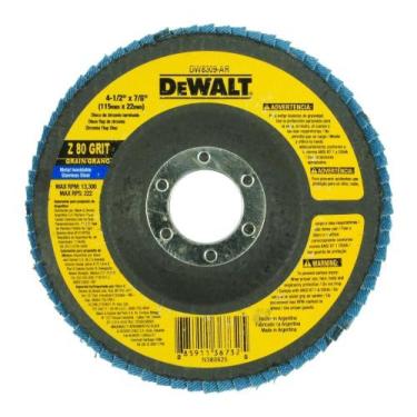 Imagem de Disco flap 4.1/2 x 7/8 gr 80 - DEWALT
