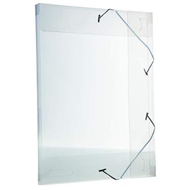 Imagem de Pasta Aba Elástico Ofício Lombo 3 cm Line, Dello, Cristal, 0255.H.0050