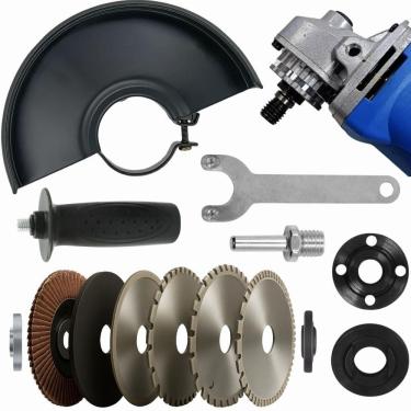 Imagem de Adaptador Politriz Lixadeira Esmerilhadeira Kit Protetor