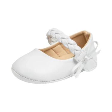Imagem de Sapatos de Bebê Menina - Arco, Planos, Macios e Confortáveis (0-18 mes