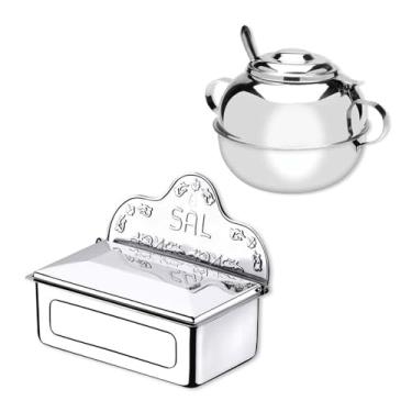 Imagem de Kit Cozinha Açucareiro e Saleiro Inox - Artinox