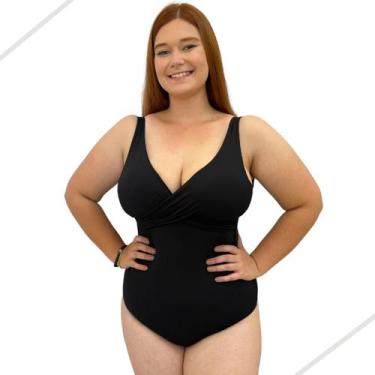 Imagem de Maiô, Body Feminino Plus Bicolor Chapa Barriga Com Bojo Neon - HYPE MO