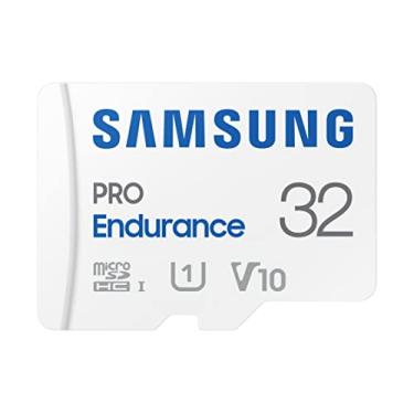 Imagem de SAMSUNG Cartão de memória PRO Endurance MicroSDXC de 32 GB com adaptador para câmera Dash, Body Cam e câmera de segurança – Classe 10, U1, V10 (‎MB-MJ32KA/AM)