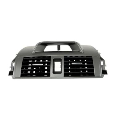 Imagem de Silscvtt Painel do console central, painel de ventilação CA sem relógio de substituição para Toyota Corolla 2009-2013 5567002340