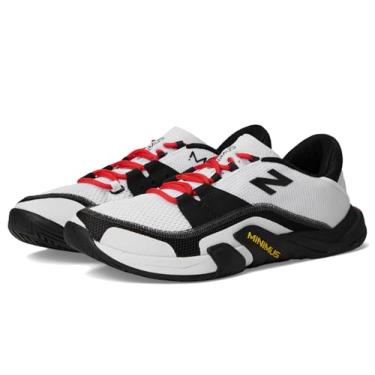 Imagem de New Balance Tênis masculino Minimus Tr V2 Cross Trainer, Branco/Preto/Neo Flame, 12 Wide