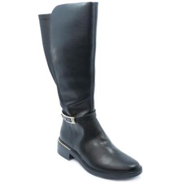 Imagem de Bota Ramarim Comfortflex Detalhes Cano Alto Feminina - Preto - 35
