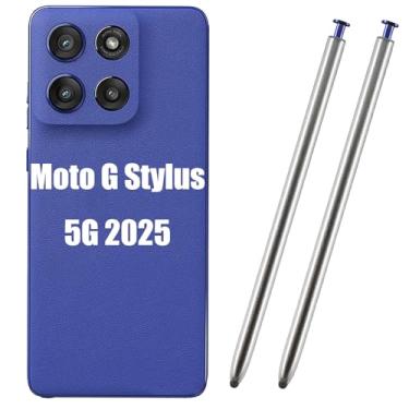 Imagem de Pacote com 2 canetas G Stylus 5G 2025 de substituição para Moto G Stylus 5G 2025 Stylus de substituição para Motorola Moto G Stylus 5G 2025 todas as versões S Pen (azul)