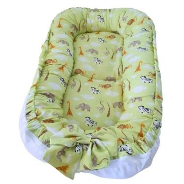 Imagem de Ninho Redutor de Berço Bebê com Almofadinha Laço Ajústavel - Alice Enx