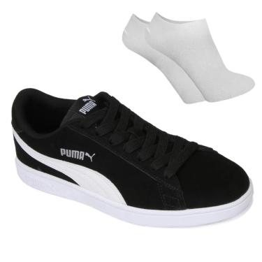 Imagem de Kit Tênis Puma Smash V2 BDP Masculino + Par De Meia  masculino