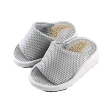 Imagem de Colaxi Chinelos de, alongador de panturrilha, sandálias de cunha da moda, massagem nos pés para o verão, alongamento de pernas e tornozelos, praia, Cinza