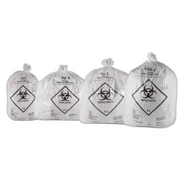 Imagem de Saco De Lixo Infectante 50 Litros Branco Qualidade - Higipack