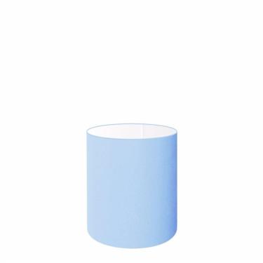 Imagem de Cúpula em Tecido Cilindrica Abajur Luminária Cp-2009 13x15cm Azul Bebê