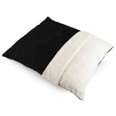 Imagem de Caminha de Cachorro Saquinho de Dormir Para Gato Pele de Carneiro Cama Pet Canguru Saco De Dormir (Preta,GG (90cm x 75cm))