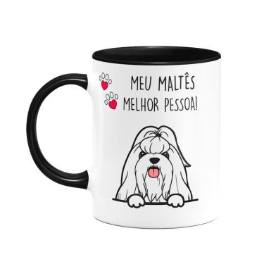 Imagem de Caneca Dog - Meu Maltês, melhor pessoa! B-black