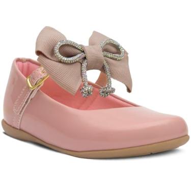 Imagem de Sapatilha Infantil Com Presilha Laço 18ao27 Festa 02.58i (Rosa, BR, Criança de 1 a 3 anos, Numérico, 18)