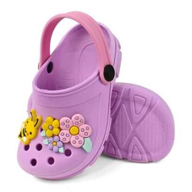 Imagem de Sandália Babuche Infantil Menina Abelha e Flores Kidstep-Feminino