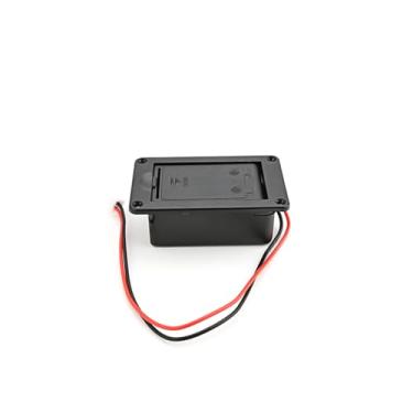 Imagem de Captador de contrabaixo ativo 9V 6F22 caixas/suporte/captador/capa de compartimento com mola de contatos de metal (EQ04)