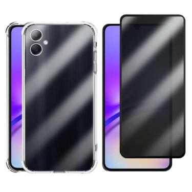 Imagem de Capa Case Capinha Anti Shock para Samsung Galaxy A35 e Película 3D Vidro Privacidade Anti Espião