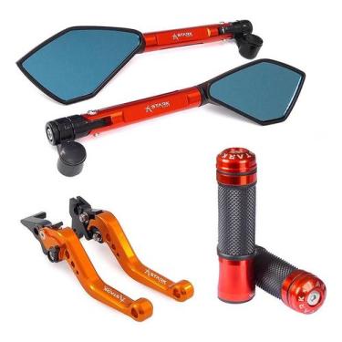 Imagem de Manopla Retrovisor Manete Nh190 Cb300r Cbx200 Strada Twister - Stark R