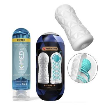 Imagem de Masturbador 360 + Lubrificante Ice K-med 50g - ApoloEX