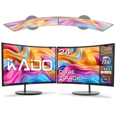 Imagem de Monitor Kado C24X Dual Series 24" curvado 1920x1080 75Hz