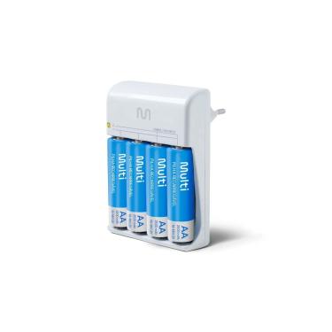 Imagem de Carregador De Pilhas MULTILASER 4 X AA - 12H