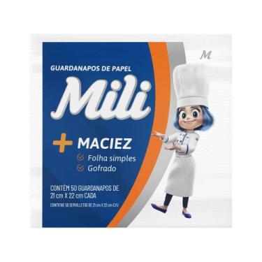 Imagem de Guardanapos de Papel Mili +Maciez 21cm x 22cm Cada