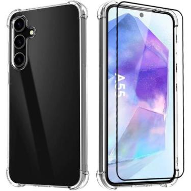 Imagem de Kit Capa Anti Impacto Samsung Galaxy A55  + Película Vidro 3D