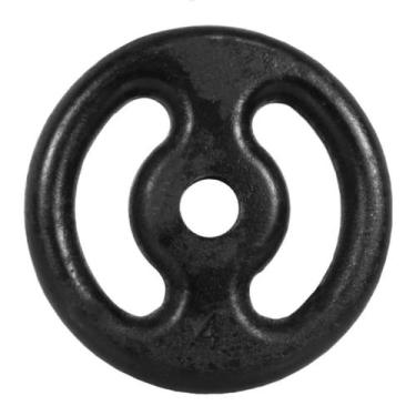 Imagem de Par de Anilhas 4 Kg Furo 31 mm Treino Casa Academia Pintura Premium Fe