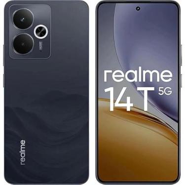 Imagem de Smartphone Realme 14T 5G 256GB, 8GB RAM, Tela 6,67, AMOLED 120Hz, Câm.