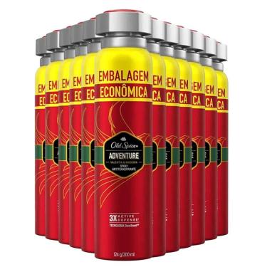 Imagem de Kit Desodorante Aerosol Old Spice Adventure 200ml - 12 Unidades