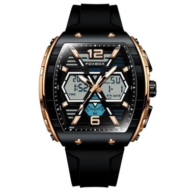 Imagem de Relógio de Quartzo Esportivo Masculino Dual Display Led Digital  A Prova D`água